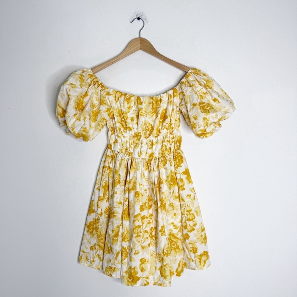 Abercrombie & Fitch Dress Off-The-Shoulder Floral Mini Dress Size Small - Picture 3 of 7